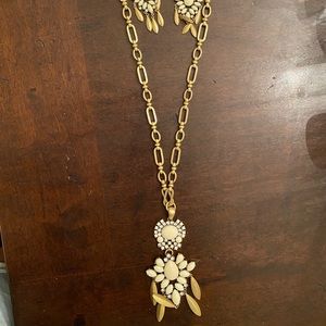 Stella & Dot statement necklace and earrings